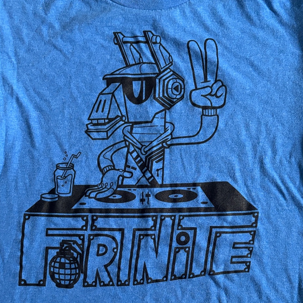 Fortnite Blue Kids Short Sleeve Tee